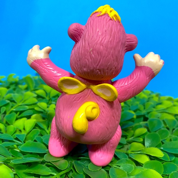 WALT DISNEY VTG 1985 WUZZLES RHINOKEY PINK & YELLOW PVC FIGURE LIMBS & HEAD MOVE - Picture 2 of 13